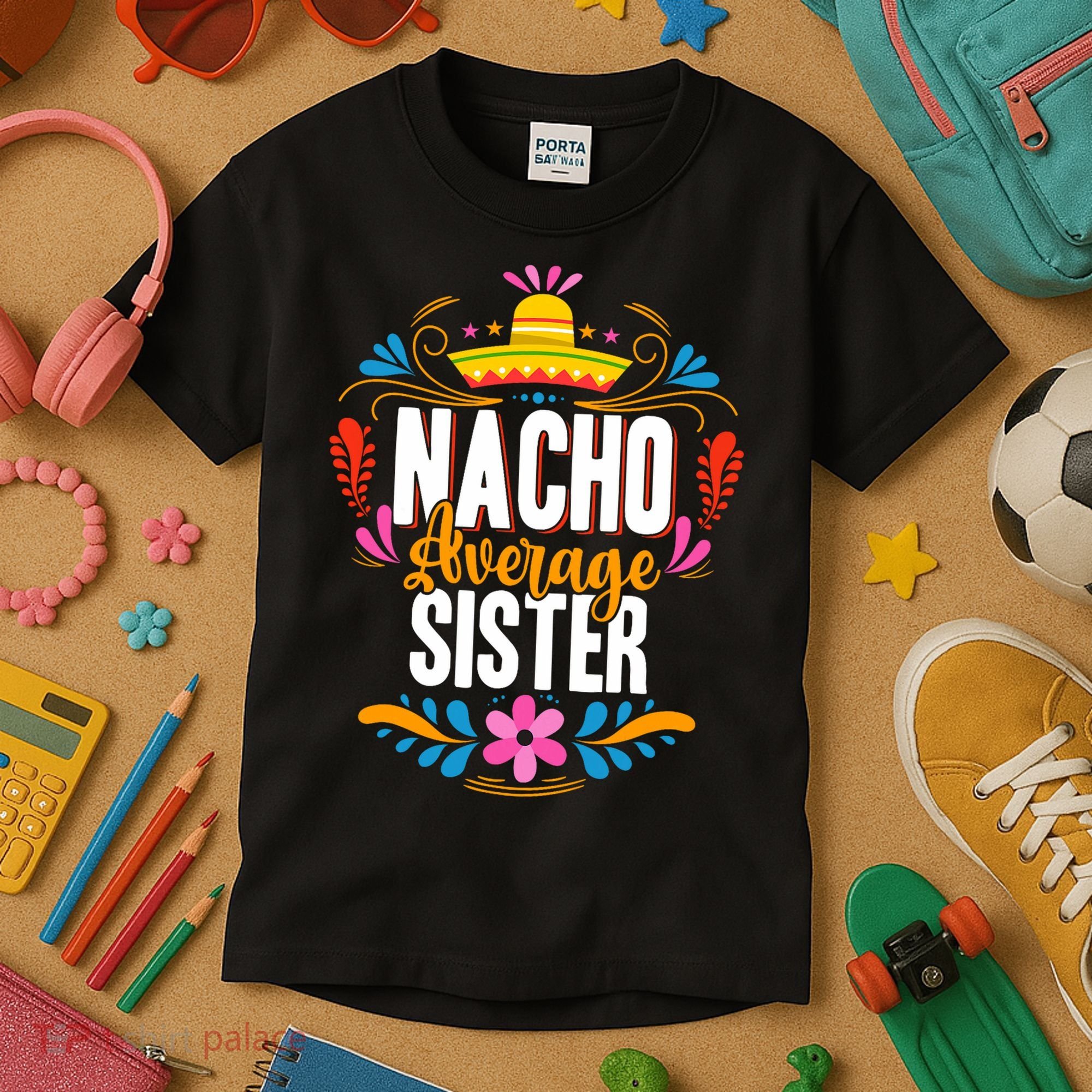 Nacho Average Sister Cinco De Mayo Mexican Matching Family Kids T-Shirt
