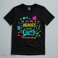 Not All Superheroes Wear Capes Lunch Lady Cafeteria Worker T-Shirt thumb 5