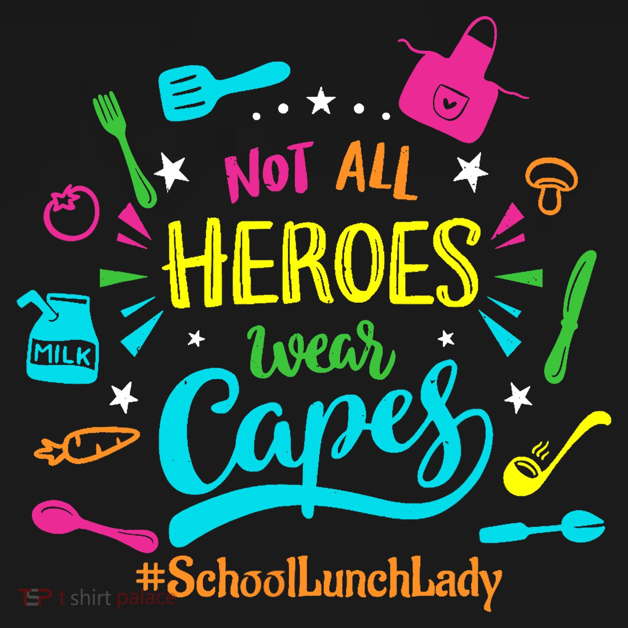 Not All Superheroes Wear Capes Lunch Lady Cafeteria Worker Toddler Hoodie