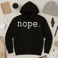 Nope. A Simple Negative Is All You Need. Hoodie thumb 3