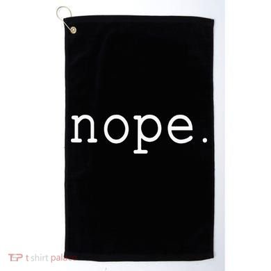 Nope. A Simple Negative Is All You Need. Golf Towel