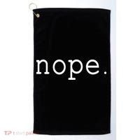 Nope. A Simple Negative Is All You Need. Golf Towel thumb 0