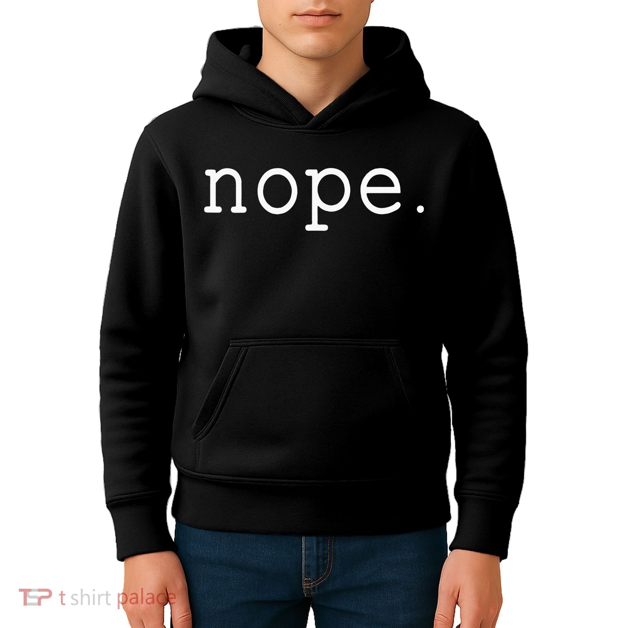 Nope. A Simple Negative Is All You Need. Kids Hoodie