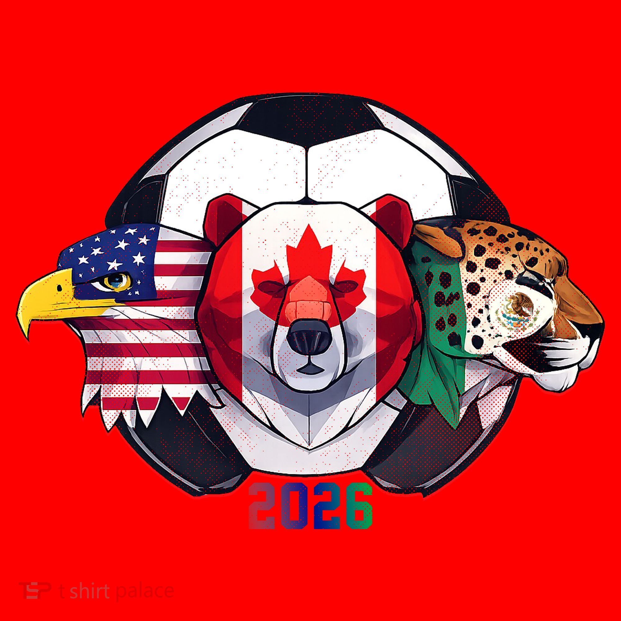 North American Soccer 2026 Fan Santa Hat