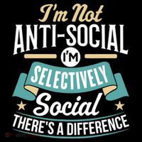 Not Antisocial, Sarcastic Humor, Sarcasm Backpack thumb 2