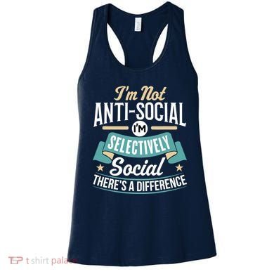 Not Antisocial, Sarcastic Humor, Sarcasm Women's Tank Top