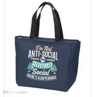 Not Antisocial, Sarcastic Humor, Sarcasm Tote Bag thumb 3