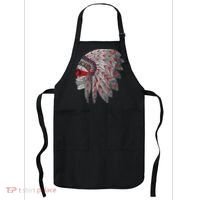 Native American Skull Feathers Apron thumb 0