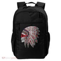 Native American Skull Feathers Backpack thumb 0