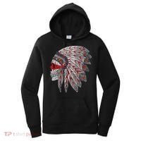 Native American Skull Feathers Women's Hoodie thumb 0