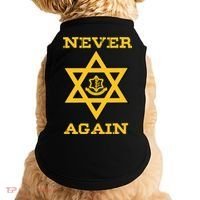 Never Again Support Israel Jewish Star Of David Idf Logo Doggie Tank thumb 0