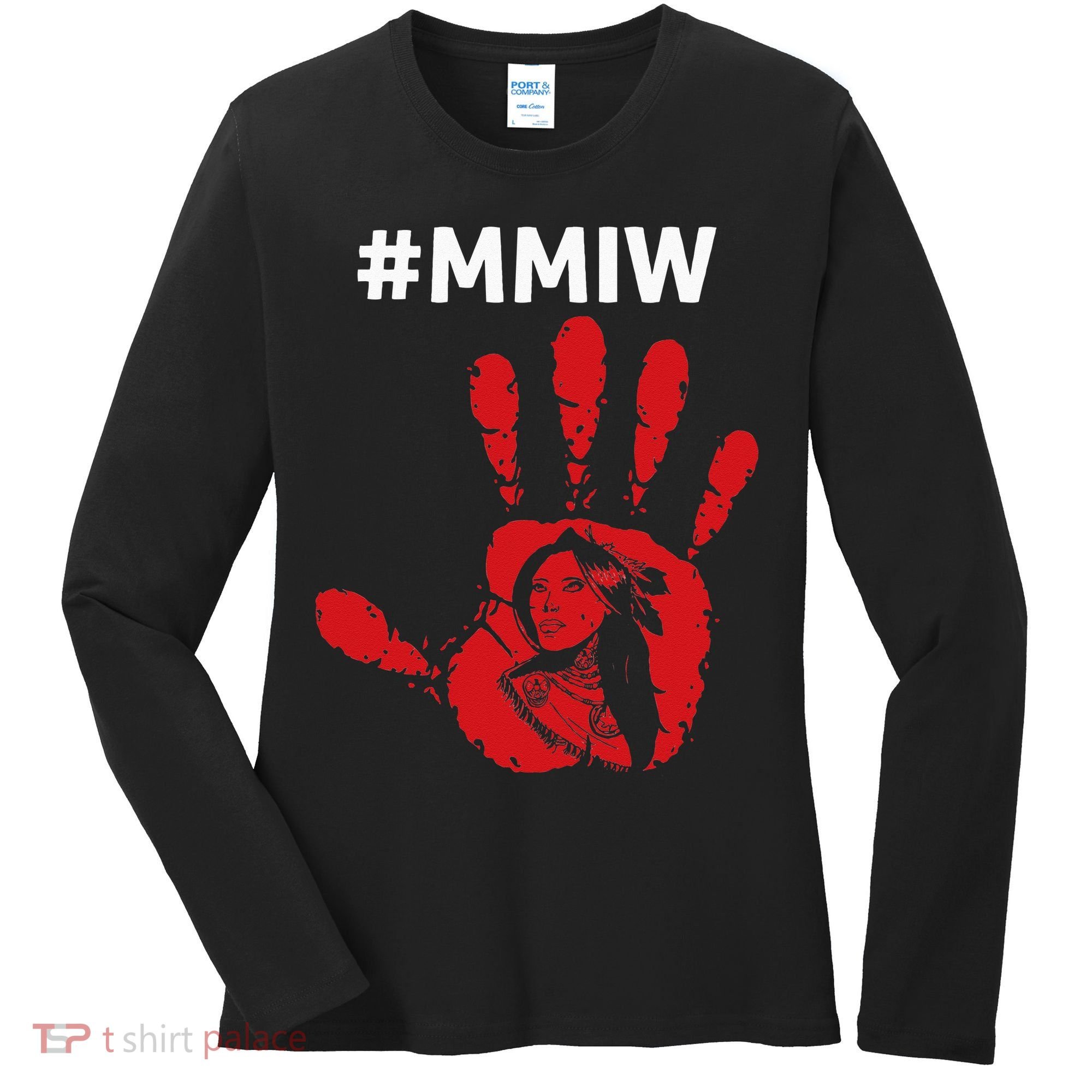 Native America Stolen Sisters Awareness Merch MMIW Women's Long Sleeve Shirt