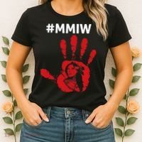 Native America Stolen Sisters Awareness Merch MMIW Women's T-Shirt thumb 2