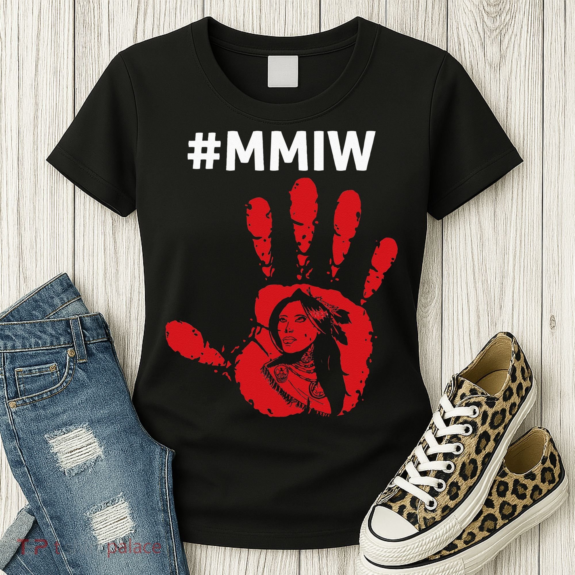 Native America Stolen Sisters Awareness Merch MMIW Women's T-Shirt