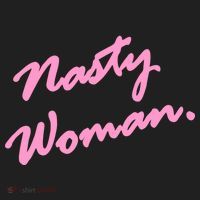 Nasty Woman Pink Script Hillary Clinton Women's Sweatshirt thumb 2