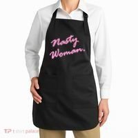 Nasty Woman Pink Script Hillary Clinton Apron thumb 2
