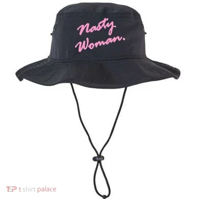 Nasty Woman Pink Script Hillary Clinton Bucket Hat