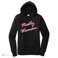 Nasty Woman Pink Script Hillary Clinton Women's Hoodie thumb 0
