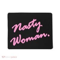 Nasty Woman Pink Script Hillary Clinton Mousepad thumb 0
