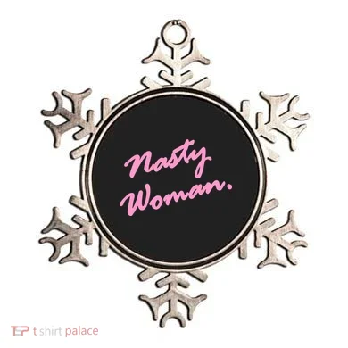 Nasty Woman Pink Script Hillary Clinton Ornament
