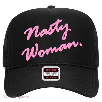 Nasty Woman Pink Script Hillary Clinton Hat