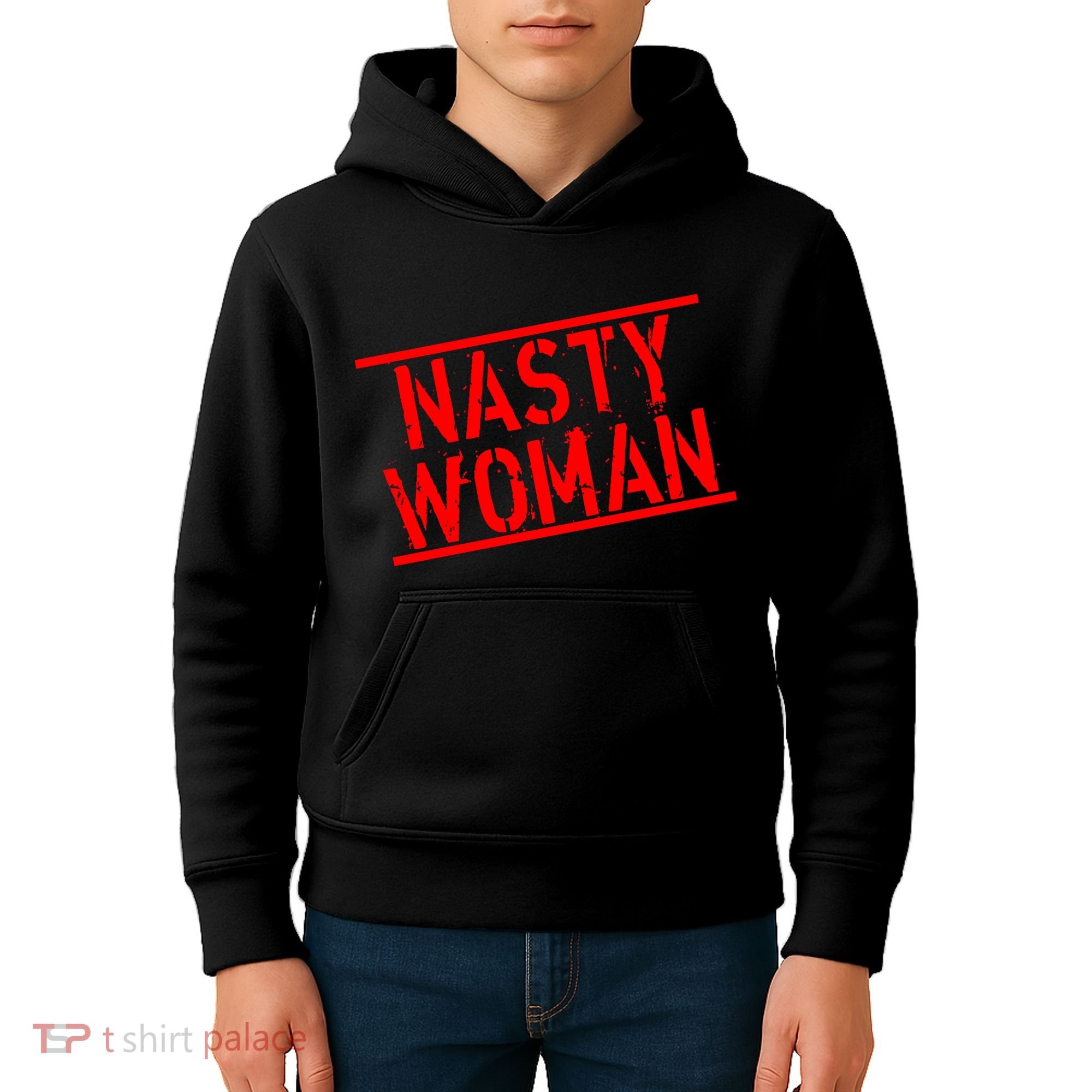 Nasty Woman Stamp of Approval Kids Hoodie