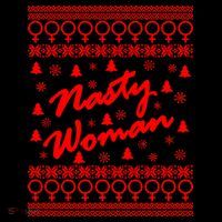 Nasty Woman Ugly Christmas Sweater Design Hillary Clinton Coffee Mug thumb 5