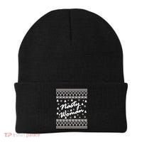 Nasty Woman Ugly Christmas Sweater Design Hillary Clinton Beanie thumb 0