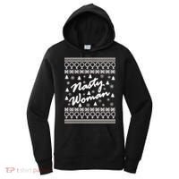Nasty Woman Ugly Christmas Sweater Design Hillary Clinton Women's Hoodie thumb 0
