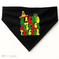 Nacho Average Teacher Apple Cinco De Mayo Teacher Women USA-Made Doggie Bandana thumb 0