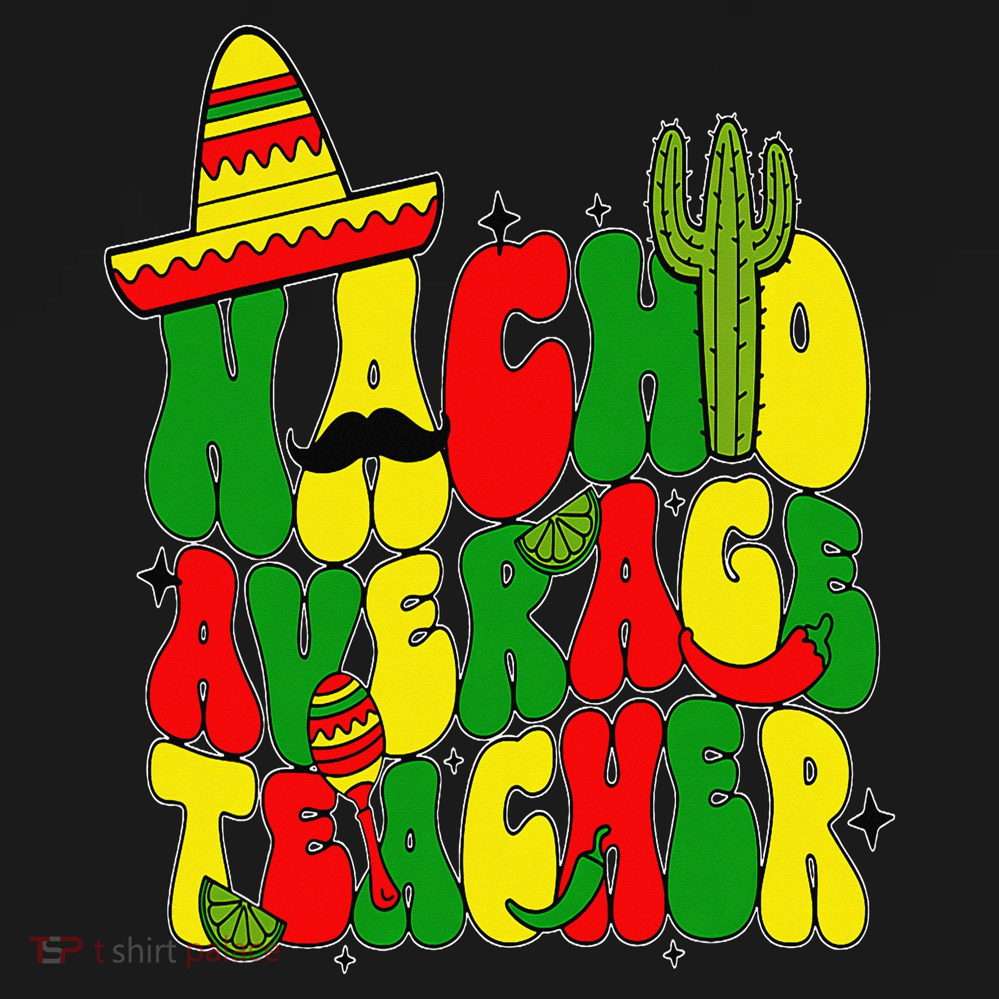 Nacho Average Teacher Apple Cinco De Mayo Teacher Women Coaster