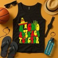 Nacho Average Teacher Apple Cinco De Mayo Teacher Women Tank Top thumb 4