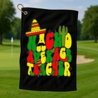 Nacho Average Teacher Apple Cinco De Mayo Teacher Women Golf Towel thumb 1