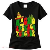 Nacho Average Teacher Apple Cinco De Mayo Teacher Women Women's T-Shirt thumb 0