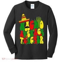 Nacho Average Teacher Apple Cinco De Mayo Teacher Women Kids Long Sleeve Shirt thumb 0