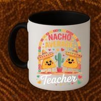 Nacho Average Teacher Apple Cinco De Mayo Teacher Women Coffee Mug thumb 2