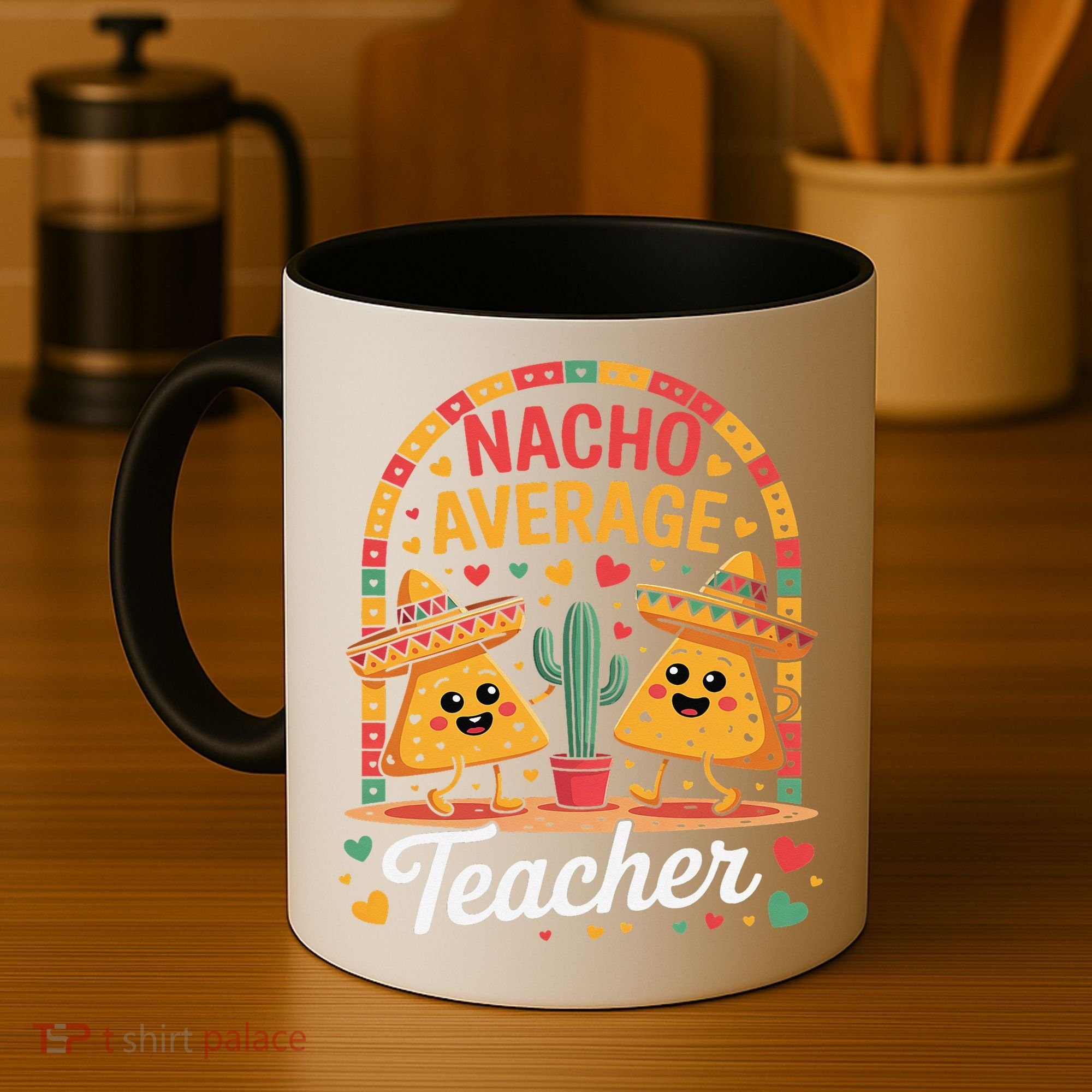 Nacho Average Teacher Apple Cinco De Mayo Teacher Women Coffee Mug