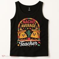 Nacho Average Teacher Apple Cinco De Mayo Teacher Women Tank Top thumb 2