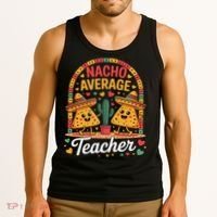 Nacho Average Teacher Apple Cinco De Mayo Teacher Women Tank Top thumb 3