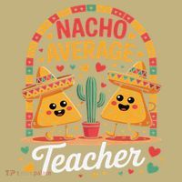 Nacho Average Teacher Apple Cinco De Mayo Teacher Women Long Sleeve Shirt thumb 2