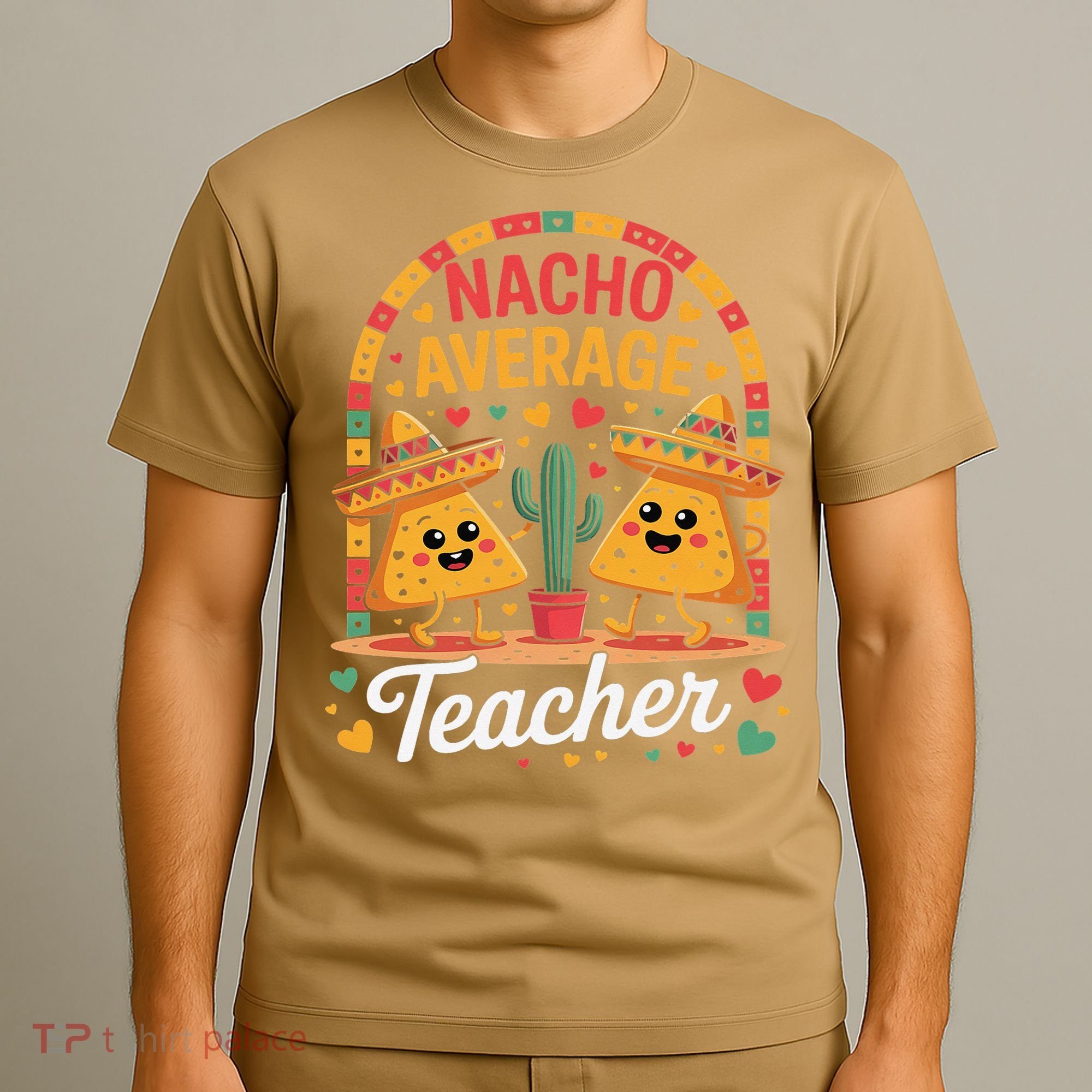 Nacho Average Teacher Apple Cinco De Mayo Teacher Women T-Shirt