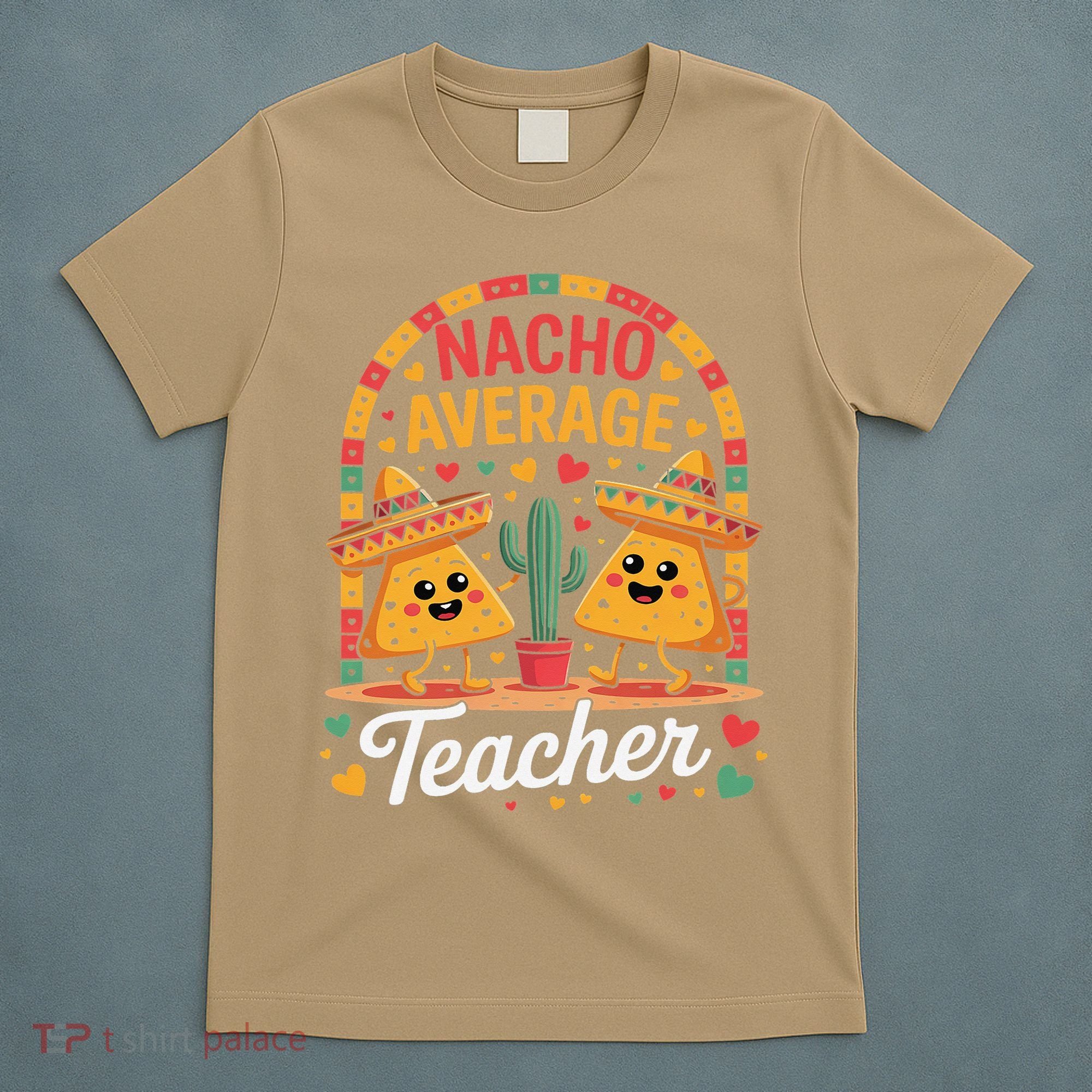 Nacho Average Teacher Apple Cinco De Mayo Teacher Women T-Shirt