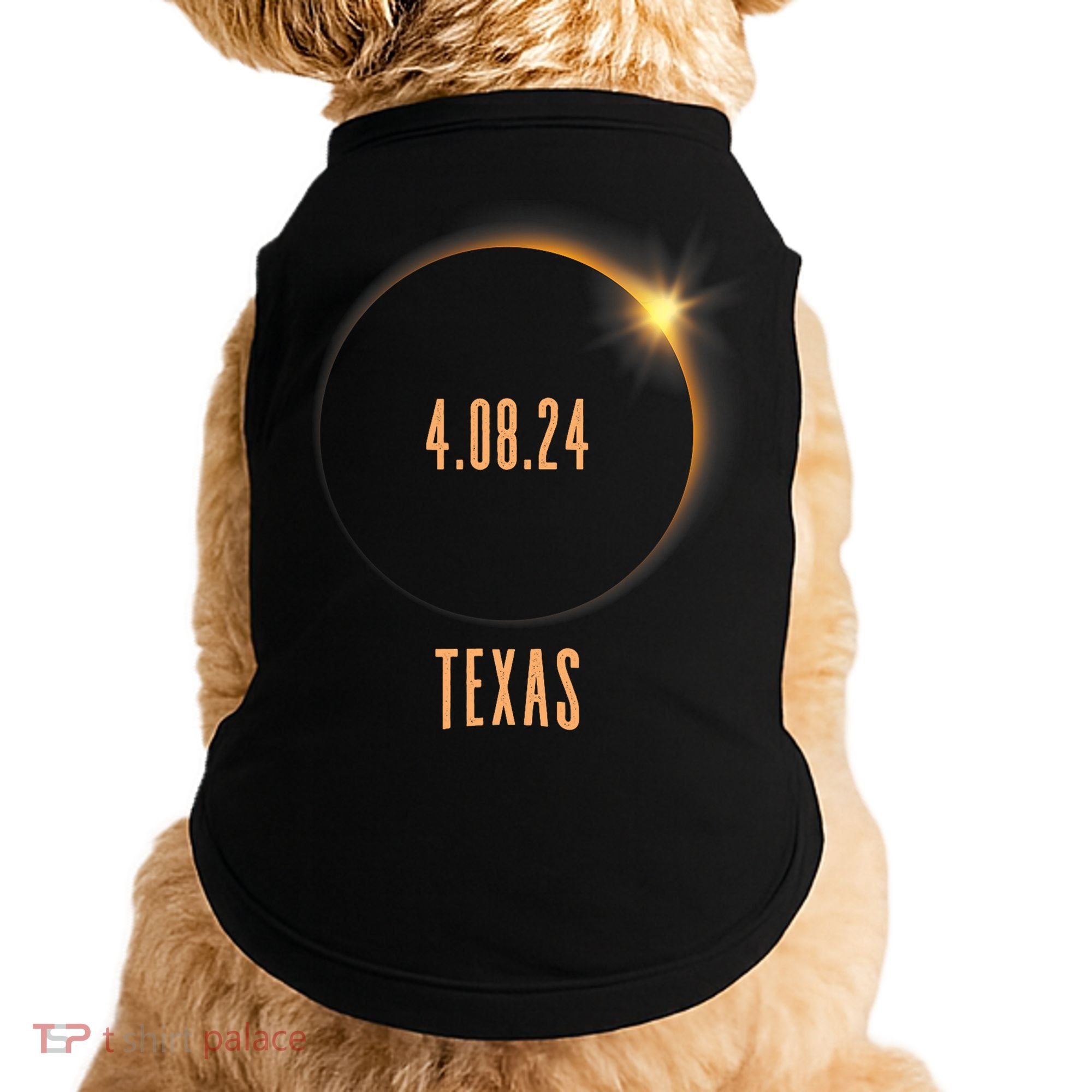 North America Total Solar Eclipse 2024 Texas USA Doggie Tank