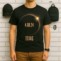 North America Total Solar Eclipse 2024 Texas USA T-Shirt thumb 6