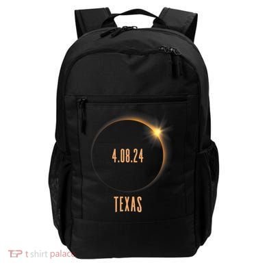 North America Total Solar Eclipse 2024 Texas USA Backpack