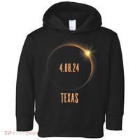North America Total Solar Eclipse 2024 Texas USA Toddler Hoodie thumb 0