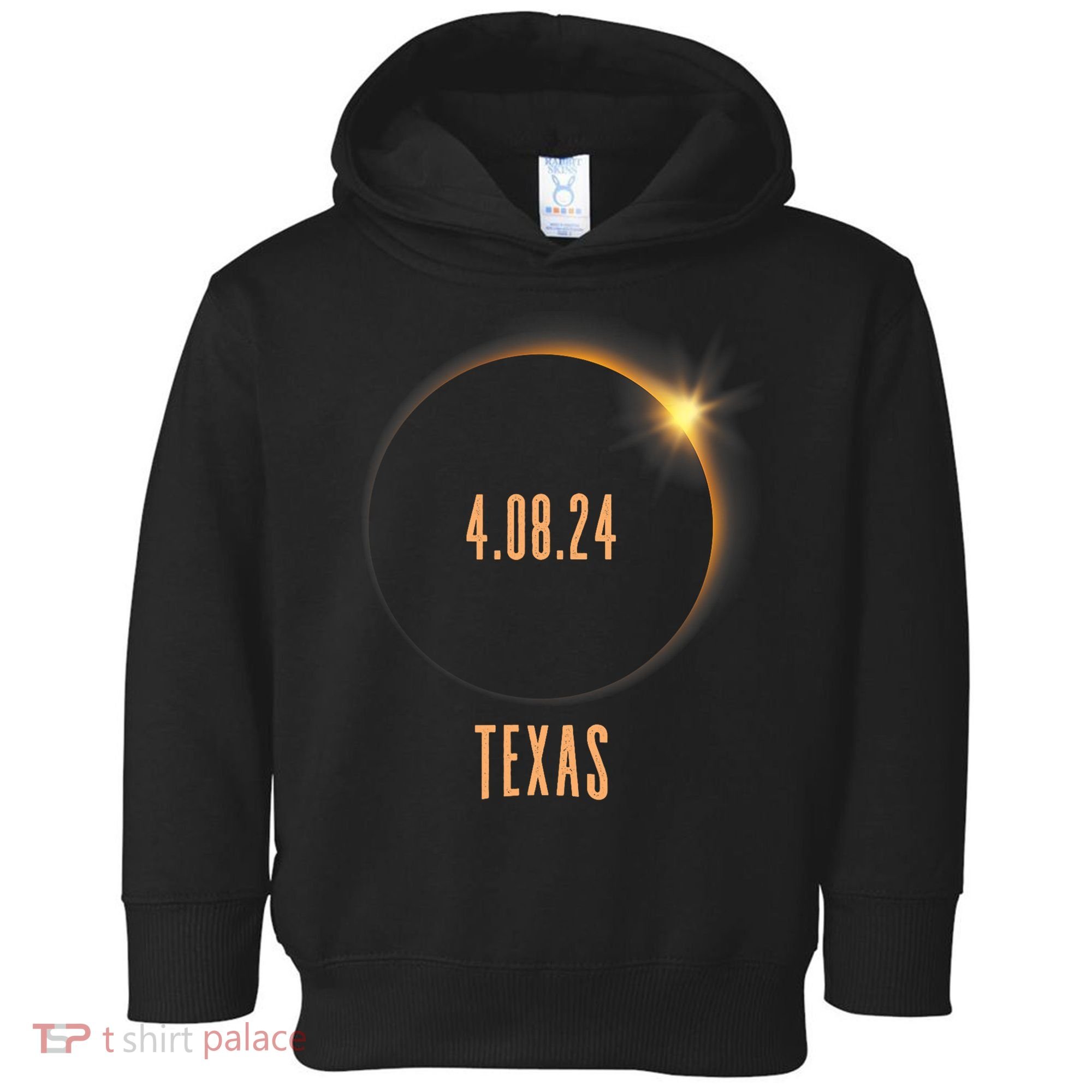 North America Total Solar Eclipse 2024 Texas USA Toddler Hoodie