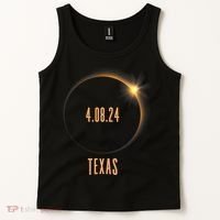 North America Total Solar Eclipse 2024 Texas USA Tank Top thumb 2