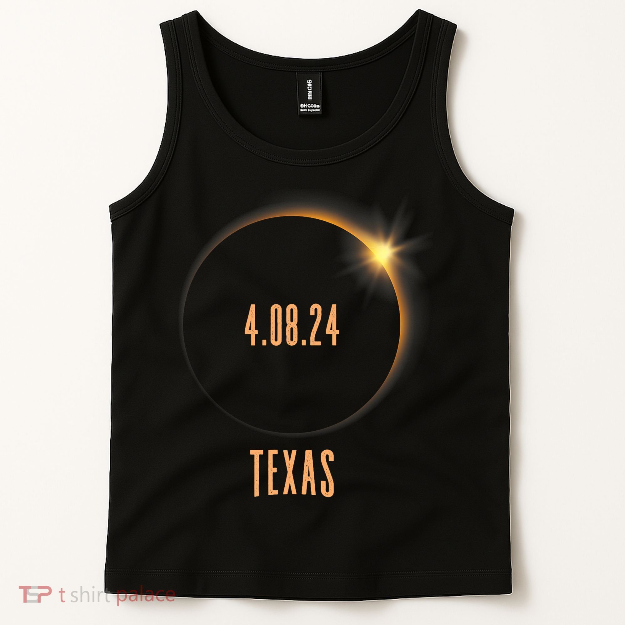 North America Total Solar Eclipse 2024 Texas USA Tank Top