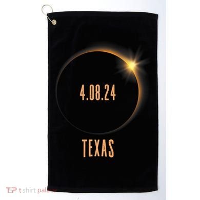 North America Total Solar Eclipse 2024 Texas USA Golf Towel